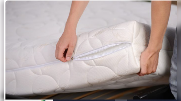 Dust mites and allergens accumulate in old mattresses.