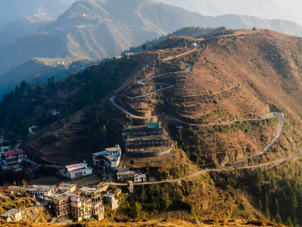 View of Chakrata, a cantonment town in Uttarakhand