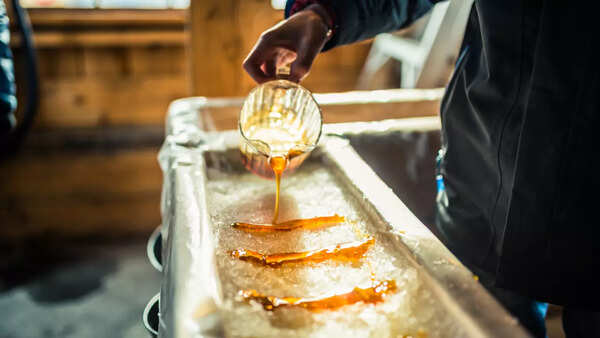 Bottle of syrup, a common source of high fructose corn syrup